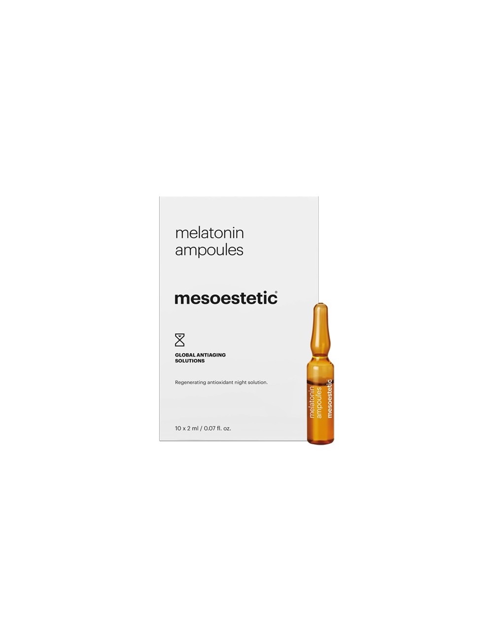 Melatonin ampoules 10x2ml.  Traitement pour le vieillissement cutané